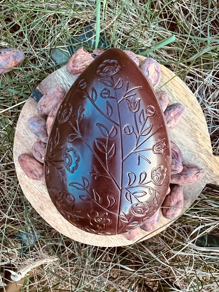 Chocolate Floral egg.