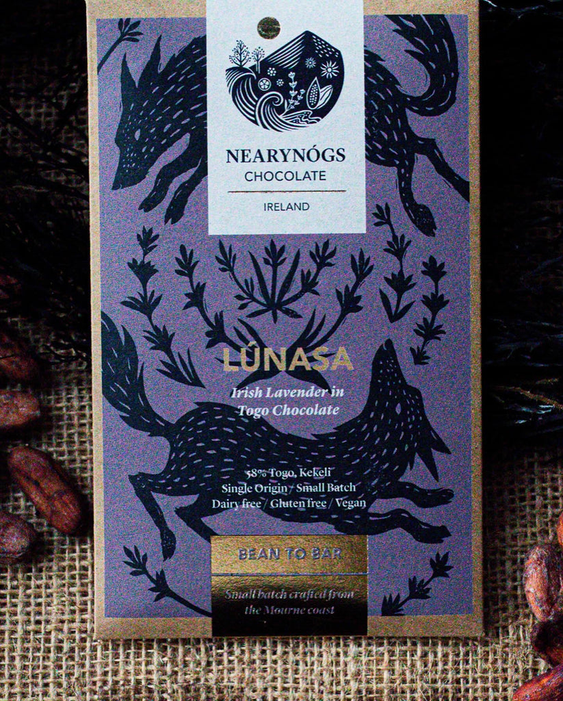 Mourne Lúnasa Lavender, chocolate Bar, 60g